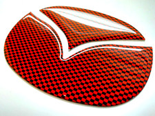 3D RED CARBON COATED DOMED LOGO INSERTS FOR MAZDA CX-30 /CX-70/CX-90 US MADE picture