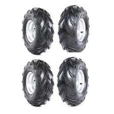 4PC 16x8-7 Wheel Rim Tire ATV 4 Stud Wheels 16/8-7 16X8X7 Go kart Quad ATV Mower picture