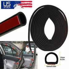 16.4FT Weather Stripping Self Adhesive D Shaped Seal Strip for Door Frame/Window picture