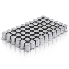 60pcs 33mm Chrome Push On Lug Nut Cover, 33mm×2-3/8