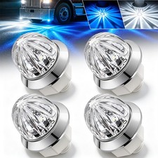 4x Dual Color LED Watermelon Lights White Blue Mini Truck Trailer Marker Light picture