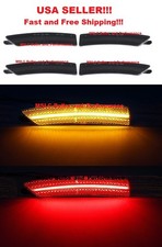 SMOKED LENS LED SIDE MARKER LIGHTS LAMPS FRONT & REAR for 2024-2026 FORD MUSTANG picture