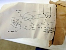 NOS Dual Rear 1950s Antenna Disappearing Twin Rear Antennas Straight  Or Angled picture