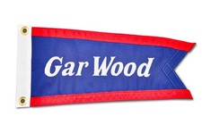 Gar Wood burgee pennant flag -post war picture