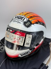 [NOS] VTG SHOEI X-8V Scott Russell Replica Full-Face Helmet Size S White picture