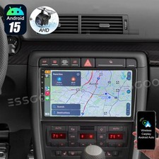 For Audi A4 2002-2008 Apple Carplay Car Stereo Android GPS Wifi Player w/Camera picture