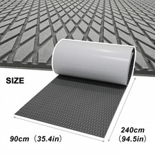 Gray Diamond EVA Foam Boat Flooring Back Adhesive Mat Teak Surfing Deck Grip Pad picture