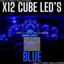 Blue 12 Pc Led Gauge Cluster Upgrade Kit Silverado Sierra Escalade Tahoe 03-06 picture