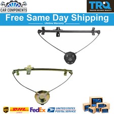 TRQ Manual Window Regulator LH RH Pair For 1989-1998 Chevy Geo Pontiac Suzuki picture