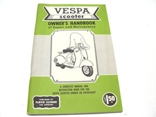 VINTAGE 1950's VESPA SCOOTER OWNER'S HANDBOOK OF REPAIR & MAINTENANCE picture