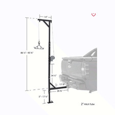Kill Shot 500 lb. Capacity Deluxe Hitch-Mounted Deer Hoist with Swivel & Gambrel picture