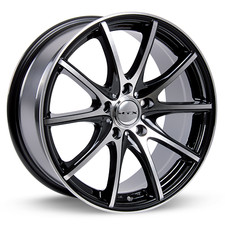 14 inch 14x6 RTX Snare Black Machined wheel rim 4x100 +38 picture