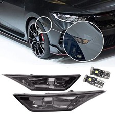 FOR 2016-2021 HONDA CIVIC SMOKED SIDE MARKER LAMP TURN SIGNAL LIGHT W/ LED BULBS picture