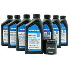ACDelco DexosD 0W-20 10-9277 Oil Change Kit, w/ PF66A - for 3.0L Duramax picture