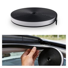 16.4 Ft Car Sunroof Seal Strip Rubber 16.40 ft x 0.65 in x 0.12 in, Black picture
