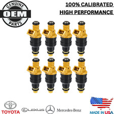x8 OEM GENUINE BOSCH Fuel Injectors for 1985-1991 Ford E-250 Econoline 5.0L V8 picture