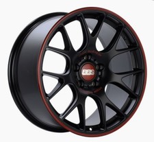 BBS For CH-R Nurburgring Edition 18x8.5 Satin Black/Red Lip Wheel - 5x112 ET47 picture