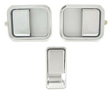 3 pcs = Left & Right & Tailgate Chrome Door Handle for 1987 - 2006 Jeep WRANGLER picture