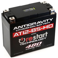 Antigravity AT12BS-HD-RS Lithium Motorcycle Battery RE-START 480CA BMS picture