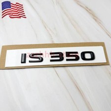 US 1x For IS350 IS 350 Letter Trunk Lid Badge Decal Emblem Replace Gloss Black picture