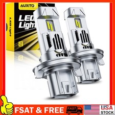 2X H13 9008 Super Bright LED Headlight Bulbs Kit 33000LM 6500K White Hi-Lo Beam picture