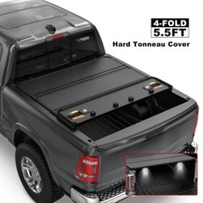 5.5FT 4-Fold Hard Solid Truck Bed Tonneau Cover For 2007-2026 Toyota Tundra picture