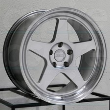 18x9.5 Kansei Knp 5x114.3 22 Hyper Silver Wheels Rims Set(4) 73.1 picture