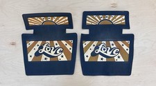 Vtg Vintage Plasticolor Floor Mats “Love” Passenger Driver Pair Set picture
