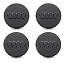 Audi Hubcap Set Center Caps Wheel Matte Black 85H071006A picture