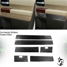6x Real Carbon Fiber Interior Door Storage Cover For Toyota Tundra Sequoia 07-13 picture