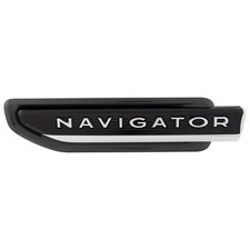 OEM 22-24 Lincoln Navigator LH Driver Side Fender Emblem Chroma Caviar Black LBL picture