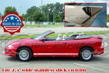 fit:1995-1999 Chevy Cavalier 2Dr Body Side Molding Trim Rocker Panel Stick-On 6P picture
