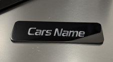 Your Car's Name Badge Emblem Plaque Console Dash Emblem 3 5/8