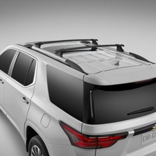 2022-2027 Chevrolet Traverse Roof Rack Cross Bar Package 85551186 Black OEM GM picture