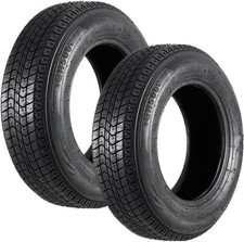 2PCS ST205/75D14 Trailer Tires Heavy Duty 205 75 14 Tubeless 6Ply Load Range C picture