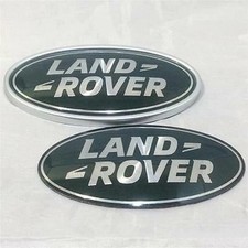 NEW BLACK/GREEN ROVER FREELANDER GRILL TAIL GATE EMBLEM OVAL DECAL BADGE picture