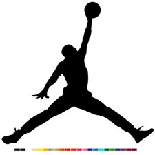 Michael Jordan Vinyl Decal Sticker Car Air LA Lakers NBA Jumpman Basketball Logo picture