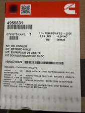 BRAND NEW GENUINE CUMMINS ENGINE OIL COOLER KIT P/N 4955831 picture
