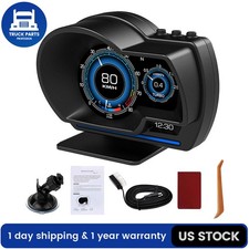 OBD2+GPS HUD Gauge Car Digital Head Up Display Speedometer Turbo RPM Alarm Temp picture