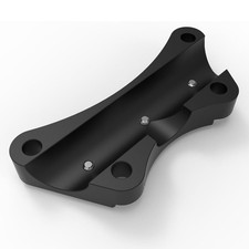 1 Inch Top Clamp Anti-Slip Handlebar Compatible with 1997-Later Harley Touting picture
