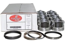 Coated Skirt Flat Top Pistons w/ Moly Rings for 2005-2009 Chevrolet 5.3L LS picture