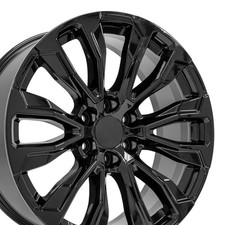 Single(1) OE Wheels CV30 22x9 Gloss Black Rim 6x139.7 28ET picture