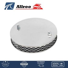 Pancake High Air Flow Air Filter Chrome Metal For SU HS4 1½ inch Carburettor picture