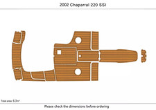 2002 Chaparral 220 SSI Swim Platform Cockpit Boat EVA Foam Teak Deck Floor Mat picture
