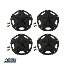 4 x XD Series XD827 Matte Black Center Cap W/ Gloss Black STAR 827CAPMB-GB-1 picture