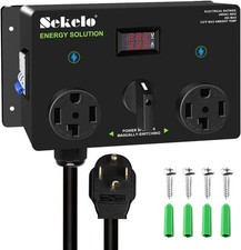 Sekelo EV Dryer Splitter Switch NEMA 14-30P to 14-30R 14-50R 240V 24A picture