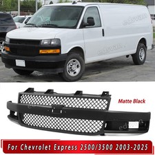 For 2003-2025 Chevrolet Express 2500 3500 Matte Black Grille Assembly 84689072 picture