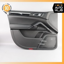 11-18 Porsche Cayenne 958 Front Left Driver Side Interior Door Panel Black OEM picture