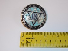 Rare 1917-1925 Dodge Brothers DB Automobile Radiator Emblem Brass Car Hood Badge picture