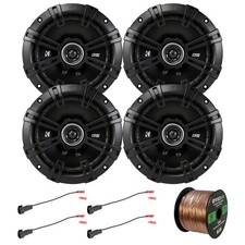 4x GM 88-UP Speaker Harnesses, 4x Kicker 6.5